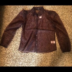 Express Puff sleeve organza shirt